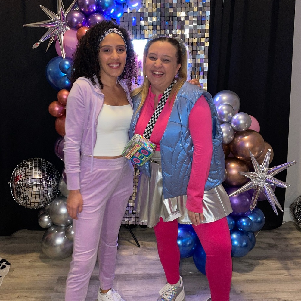 FashionNova Men Blue Metallic Puffer Vest Size Large